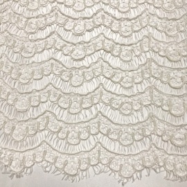 Cascading Scallop Lace IVORY