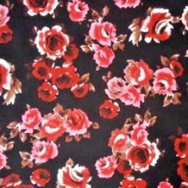 Poly Print RED ROSE