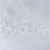 Embroidered Trailing Flower Organza WHITE