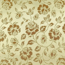 Artistic Floral Brocade PALE GOLD / BRONZE