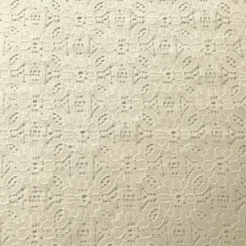 Cotton-feel Floral Lace IVORY