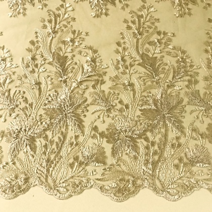 Embroidered Tulle GOLD
