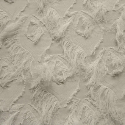 Frayed Leaf Chiffon IVORY