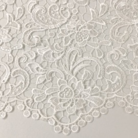 Guipure Flower Lace With Sequins IVORY