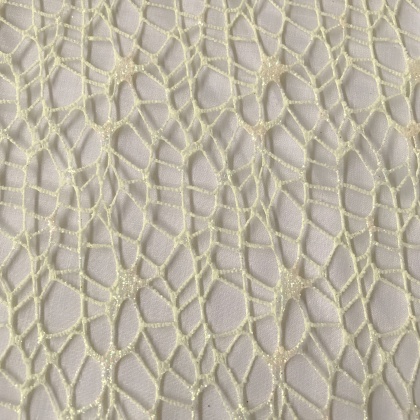 Glitter Spider Tulle IVORY