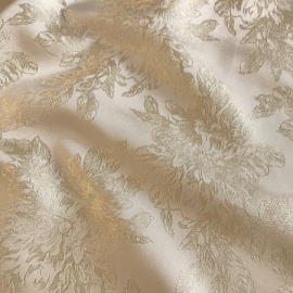 Large Format Flower Brocade CHAMPAGNE / GOLD