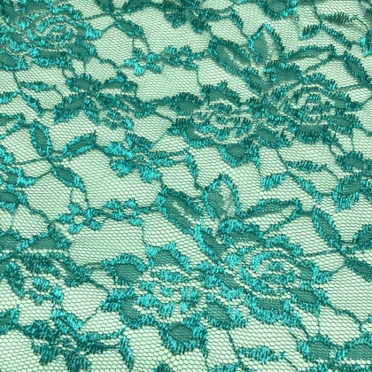 Lightweight Floral Lace TEAL