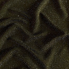 Metallic Lurex Jersey Fabric - Gold on Black Many Colors Available