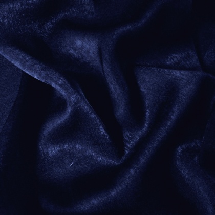 Lightweight Silky Velvet Effect Satin NAVY