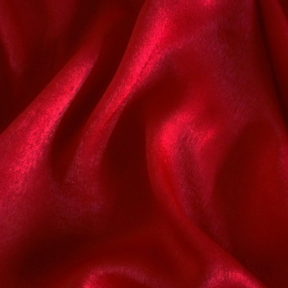 Lightweight Silky Velvet Effect Satin RUBY