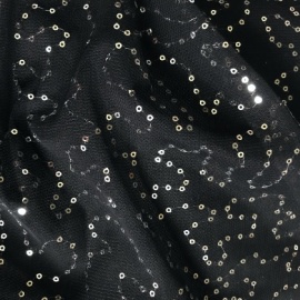 Black shop sequins fabric
