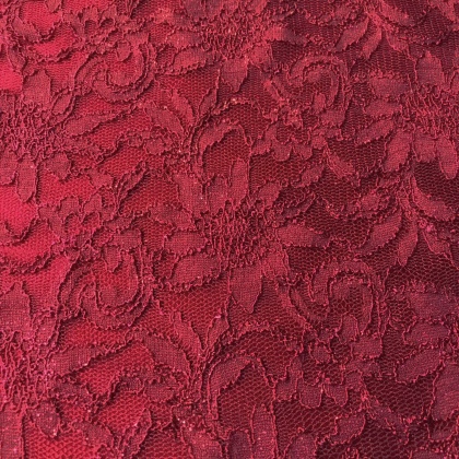Corded Lace With Glitter WINE