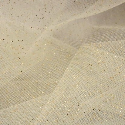 Stardust Tulle (extra wide) IVORY / GOLD