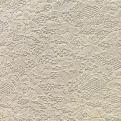 Soft Flock Feel Lace IVORY