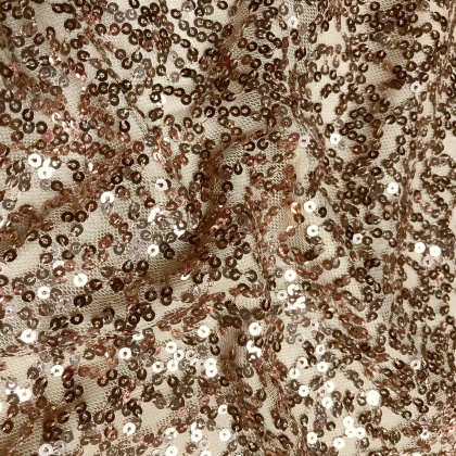 Stretch Sequin Mesh FLESH