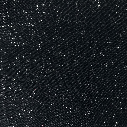 Sparkle Tulle BLACK / SILVER
