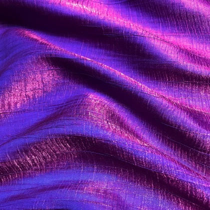Two-tone Poly Shimmer Creased BLUE / MAGENTA