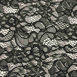 Very Lightweight Corded Lace BLACK