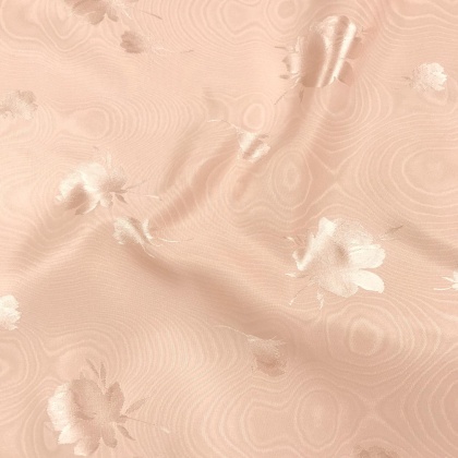 Very Lightweight Floral Watermark Taffeta PALE PEACH