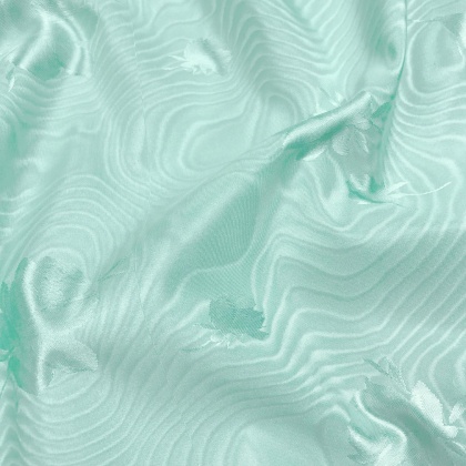 Very Lightweight Floral Watermark Taffeta AQUA