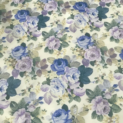 Very Lightweight Vintage Floral Polyester LILAC