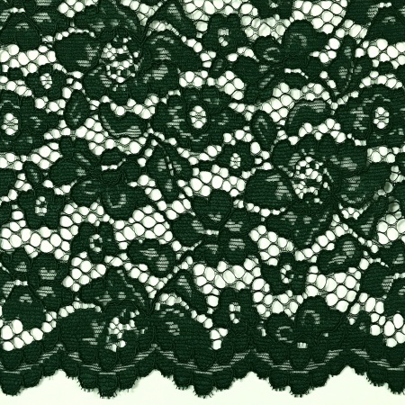 Corded Lace DARK GREEN