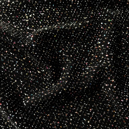 Stretch Glitter Jersey BLACK
