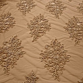 Cord Flower Tulle NUDE