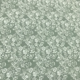 Cotton Print Flowers SAGE