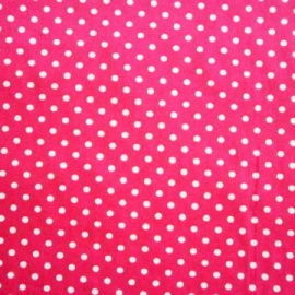 Cotton Print SML SPOT CERISE