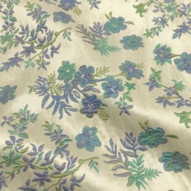 Floral Jacquard BLUE / GREEN