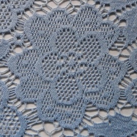 Floral Lace Overlay PALE BLUE