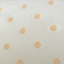 Flock Spot Tulle NUDE