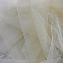 Fine Stretch Soft Tulle Extra-wide IVORY