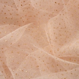 Foil Spot Tulle PALE PINK / GOLD