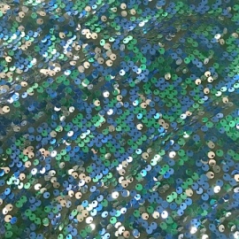 Hanging Flip Stretch Sequin BLUE GREEN SILVER