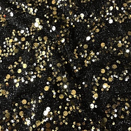 Hanging Sequin Shimmer BLACK / GOLD