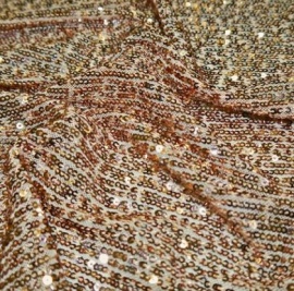 Knitted Stretch Sequin Stripe BLUSH
