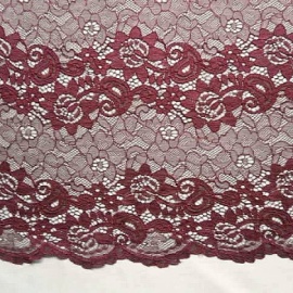 Linear Corded Lace WINE