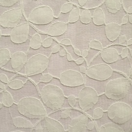 Leaf Design Tulle IVORY