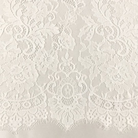 Lightweight Floral Corded Lace IVORY