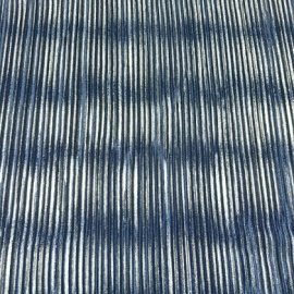 Lightweight Pleated Polyester NAVY / SILVER