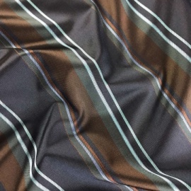 Lightweight Striped Taffeta SLATE / BRONZE