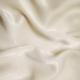 Lightweight Silky Velvet Effect Satin IVORY