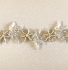 Ornate  Beaded Trim IVORY / CHAMPAGNE