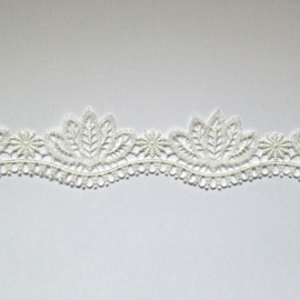 Ornate Lily Edging Trim IVORY