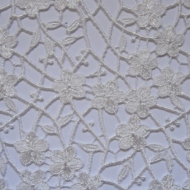Ornate Guipure Flower Lace IVORY