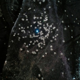 Organza Mirror and Pearl BLACK