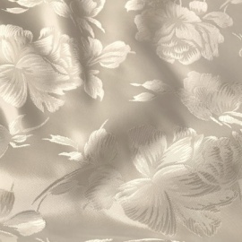 Premium Bridal Large Flower Jacquard Brocade IVORY