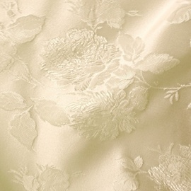 Premium Bridal Rose Jacquard Brocade CHAMPAGNE